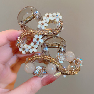 Thời Trang Hàn Quốc Của Hoa Kim Cương Giả Kích Thước Vừa Vuốt Kẹp Cho Bé Gái Ngọt Ngào Lưng Đầu Nửa Buộc Tóc Cá Mập Kẹp