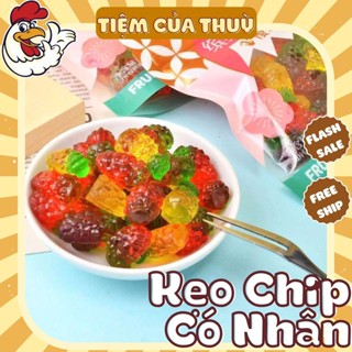  Kẹo Dẻo 4D Trái Cây   Kẹo Chip Dẻo Nhân Chảy Hương Trái Cây Kẹo Dẻo Có Nhân ChipChip 
