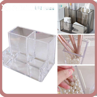 Hộp đựng bút Acrylic MISUPS, Giá đựng đồ văn phòng phẩm trong suốt, Kệ trang điểm ba lưới vuông dung tích lớn Văn phòng