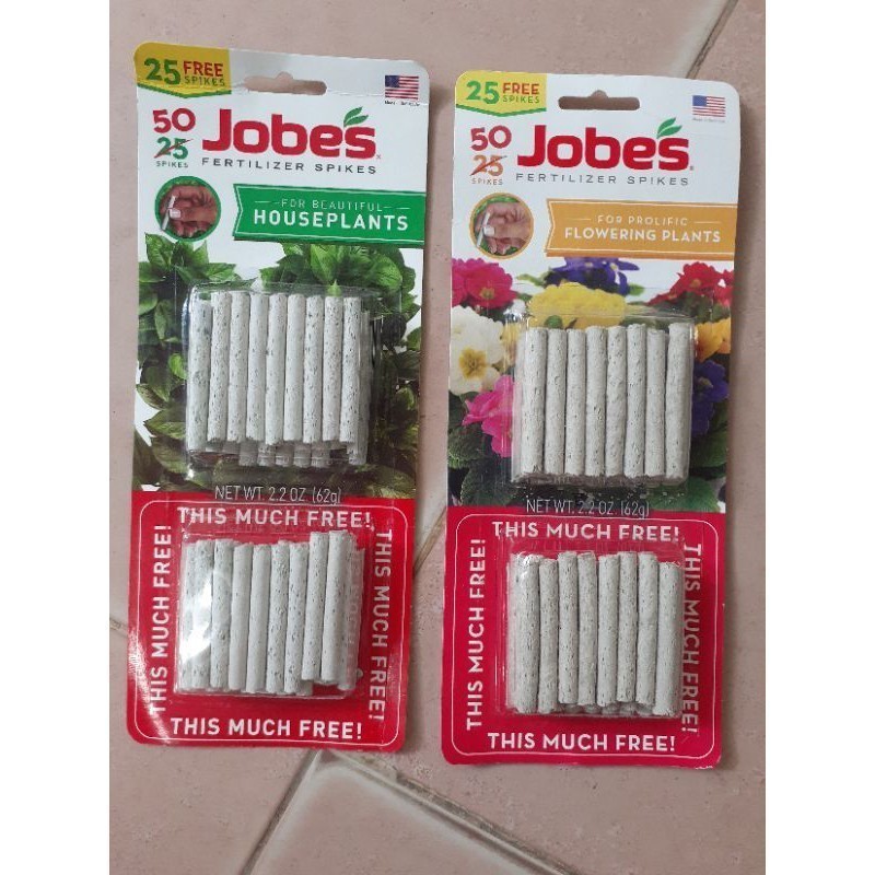 Phân que tan chậm JOBES của Mỹ - vỉ 50 que - Phân bón que kích mầm, kích hoa cho hoa lan, cây cảnh