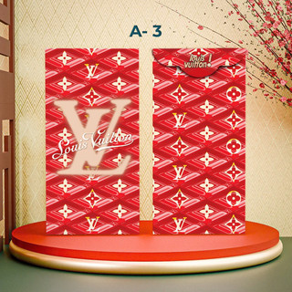  combo 50/100 bao lì xì LV đỏ, giấy bóng c150