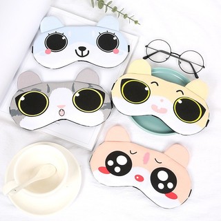Bịt Mắt Che Mắt Ngủ Có Túi Gel Massage Hình Thú cute -JOYYY
