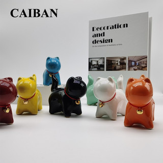 Xoitop Chuông Dễ Thương Trà Mèo Nhỏ Đồ Trang Trí Thú Cưng Gốm Sứ Thủ Công Trang Trí Máy Tính Để Bàn Handmade Kongfu Trà Đồ Trang Trí Thú Cưng Mèo Điêu Khắc Tượng VN