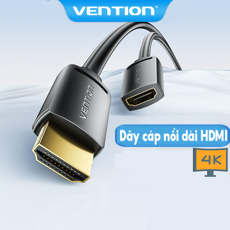 Dây cáp nối dài HDMI Vention 4k 60hz tốc độ cao từ đầu cắm sang cổng 3D cho…