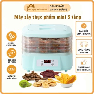 Máy sấy thực phẩm, hoa quả thịt cá 5 tầng, sấy khô trái cây [BH 12 Tháng]