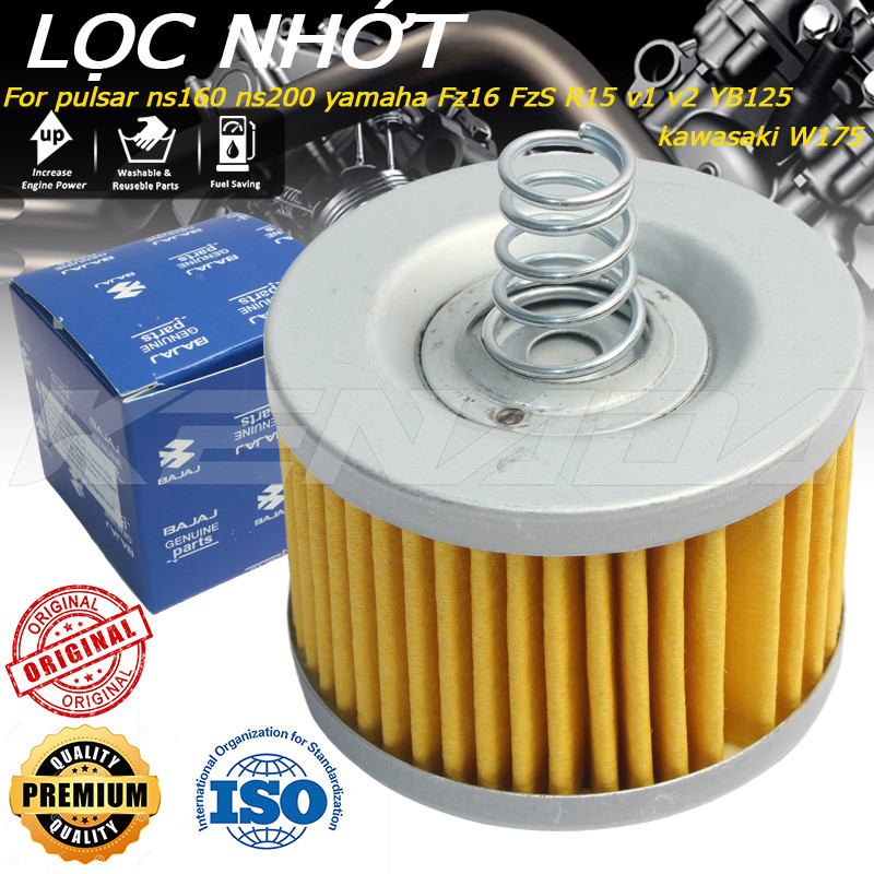 Lọc nhớt chính hãng For pulsar ns160 ns200 Fz16 FzS R15 v1 v2 YB125 W175