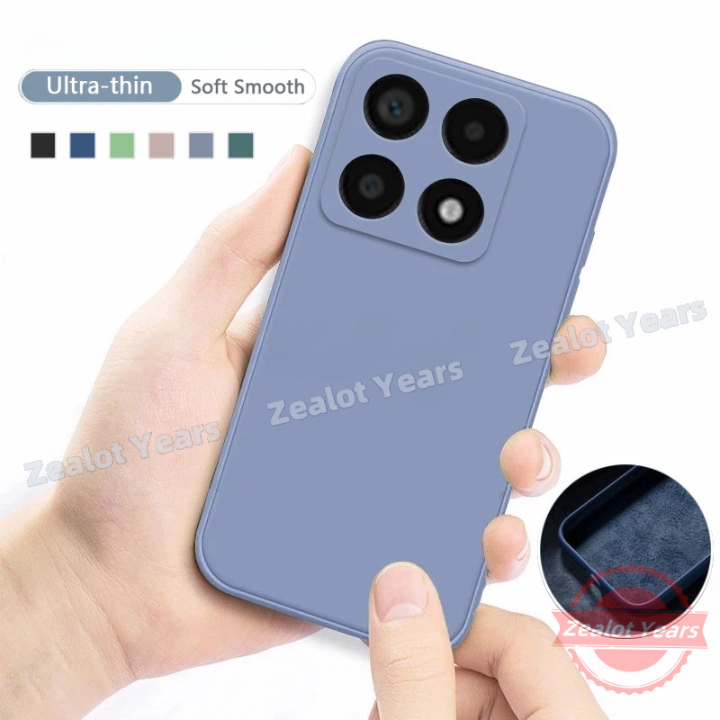 Ốp lưng cho Xiaomi 14T Pro 5G Mi 14T 5G 14TPro Vỏ điện thoại silicon lỏng vuông mới Vỏ mềm chống sốc
