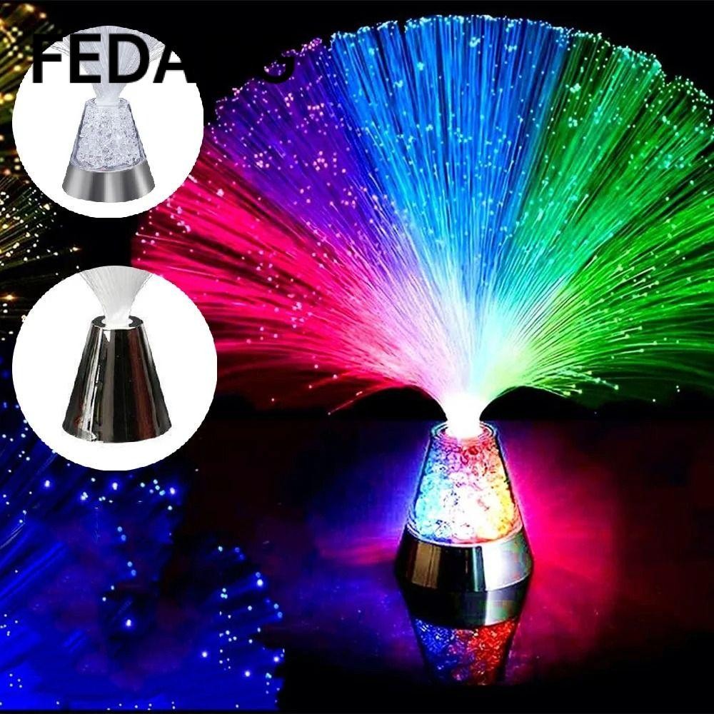 Đèn LED FEDAOG, Đèn quang nhiều màu sợi quang, Đèn ngủ thay đổi màu sáng tạo