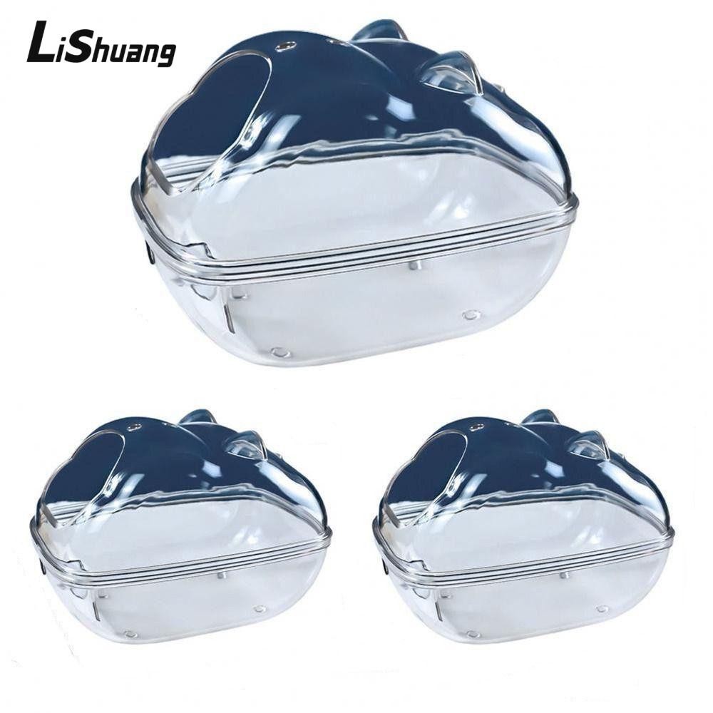 Lishuang Hamster Lồng Vệ Sinh, Lồng Nhựa Acrylic Hamster Phòng Tắm, Phụ Kiện Chuột Lang Trong Suốt H