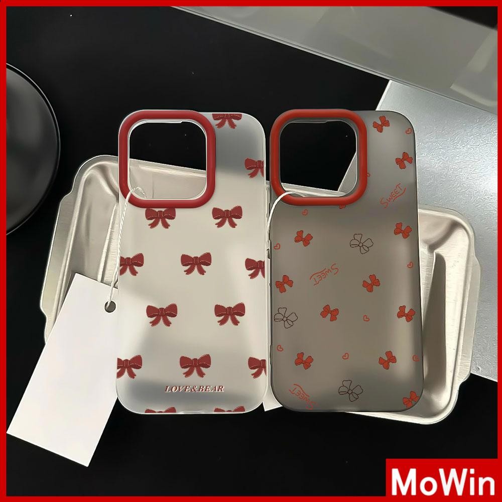 Movin - Ốp lưng trong suốt chống vân tay cho iPhone16 11 Pro Max iPhone TPU mềm Nơ đẹp dễ thương Compatible With iPhone15 Pro max iPhone14 13 12 Pro max XS XR 7 8 Plus