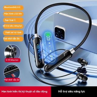 L49 Tai nghe tương thích Bluetooth không dây Màn hình kỹ thuật số LED Treo cổ Stereo Tai nghe thể thao giảm tiếng ồn