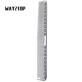 WAY2TOP Lược Làm Tóc Kim Loại , Lược Tạo Kiểu Nhôm Hai Mặt, Dụng Cụ Thẩm Mỹ Viện Tóc Vàng Lược Cắt Tóc Nữ