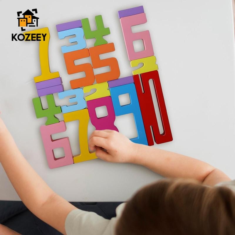 KOZEEY Gỗ Numberblocks Bộ Đồ Chơi Học Sớm Học Toán Số Cho Trẻ Em Tuổi
