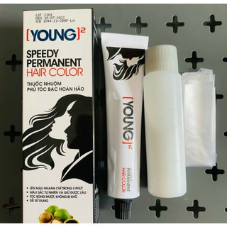  Kem nhuộm tóc   YOUNG  2 FREESHIP bóng mềm mượt không xót da đầu đẹp sâu bền màu phủ bạc 100 % 