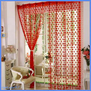 Rèm cửa sổ Sheer hình trái tim - Drap lãng mạn 100x200cm cho phòng khách và phòng ngủ