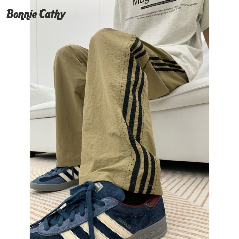 Bonnie Cathy   Quần chở hàng taffeta viền đục lỗ phong cách trẻ trung