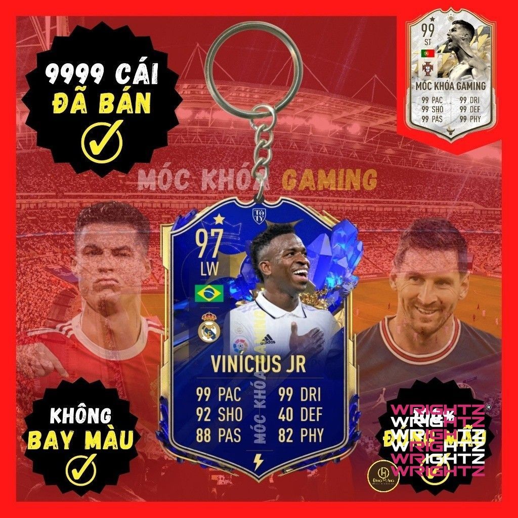 Móc Khóa Vinicius Jr TOTY 23 WrightZ
