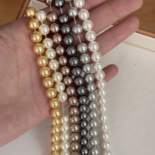 Hạt Kính Giả Ngọc Trai Tròn Nổi Bật từ 3-10mm, Nguyên liệu cho DIY Trang Sức