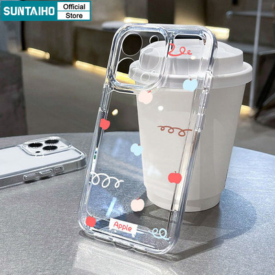 Ốp Điện Thoại Suntaiho Tươi Nhiều Màu Sắc Họa Tiết Apple TPU Trong Suốt Mềm Cao Cấp Chống Sốc Cho iPhone 11 12 13 14 15 16 Pro Max IP 7 8 Plus Iphon X XS XR Xs max