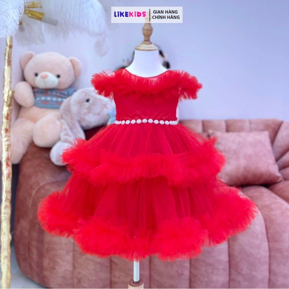 Đầm công chúa 2 tầng cho bé gái kiểu dáng XÙ LikeKids L14