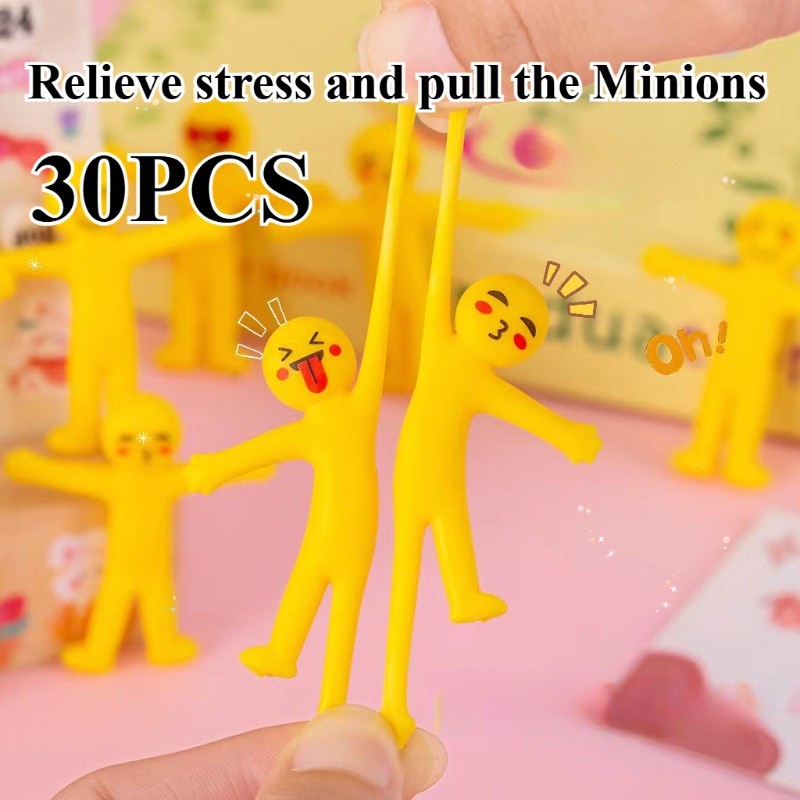 30 Chiếc Sáng Tạo Phát Hành Minions Giảm Căng Thẳng Và Đồ Chơi Vui Nhộn mini Kéo Dài Và Kéo Dài Mini
