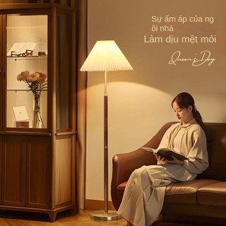  Đèn Sàn Phòng Khách Retro Xếp Ly Đèn Trang Trí Đèn Sàn Đầu Giường Kiểu Cổ Phòng Ngủ 