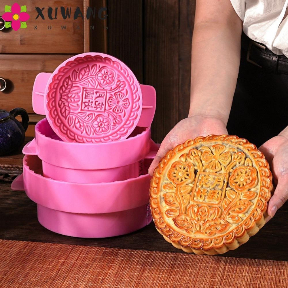 Khuôn Bánh Trung Thu Lớn QUENTIN, Khuôn Làm Bánh Trung Thu ABS 3D cấp Thực Phẩm Dễ Dàng, 300g 600g 1