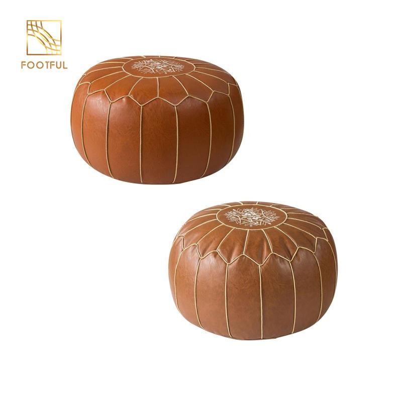 Unstuffed Pouf Cover Ottoman Pouffe Cover Foot Rest Cover Trang trí Bohemian Lớn Trang trí nhà cửa K