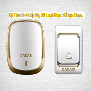 Chuông cửa không dây Cacazi cực tốt K01 (chuông bấm), tặng thêm pin