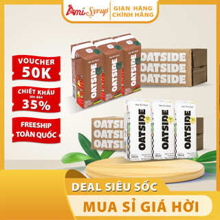   Thùng mini  Sữa yến mạch OATSIDE 180ml Oat Milk mini hương vị thơm ngon dinh dưỡng 