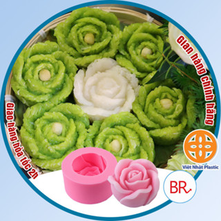  Khuôn Xôi Silicon Hoa Hồng - Khuôn Làm Bánh Trung Thu - Phụ kiện làm thạch rau câu Socola - Cao cấp 