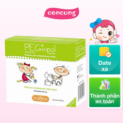 Bột nhuận tràng peginpol táo bón (hộp 20 gói) - Con Cưng