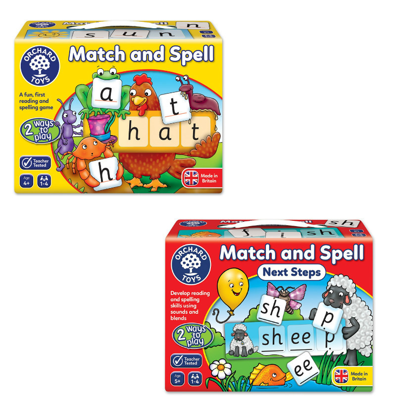 [Học tiếng Anh] ORCHARD TOYS Board Game Match & Spell English Matching Spelling Game ĐỒ CHƠI