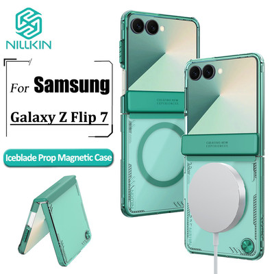 Nillkin Iceblade Prop Từ Tính Dành Cho Samsung Galaxy Z Flip7 / Flip 7 Ốp Điện Thoại Flip Cover Bảo Vệ Ống Kính Mặt Sau