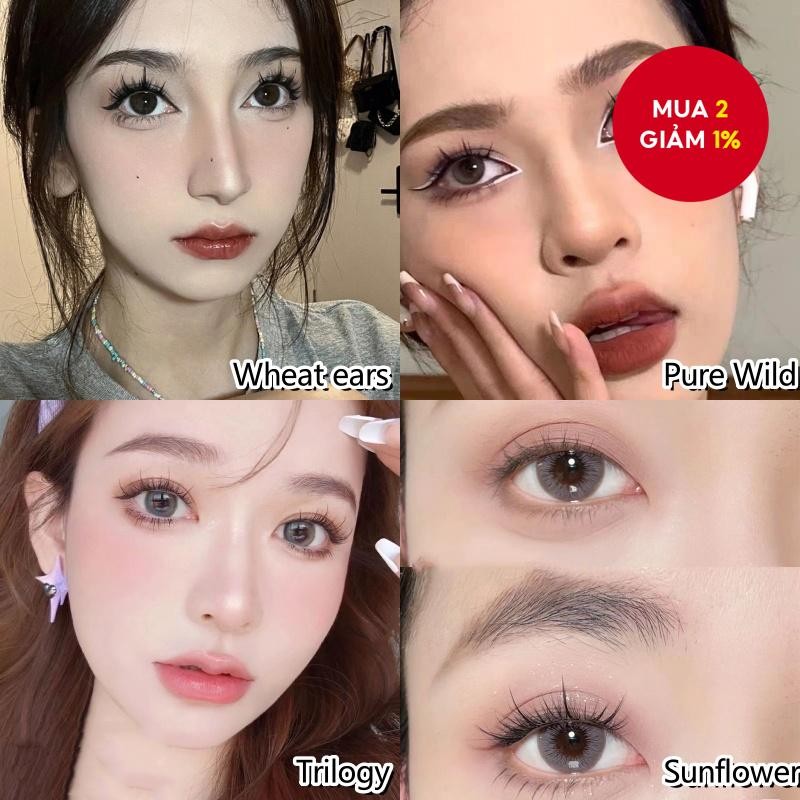 New Minijumie 360 ​​Lười Mi Giả Tay - Dày Và Tự Nhiên 12-13mm Mi Giả Có Nĩa