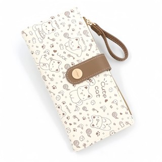 Mèo Con Dễ Thương Unisex Ví Dài Đựng Thẻ Dây Kéo Ví Đựng Tiền Xu Tất Cả Trận Đấu Thời Trang Tất Cả Trong Một 8.22