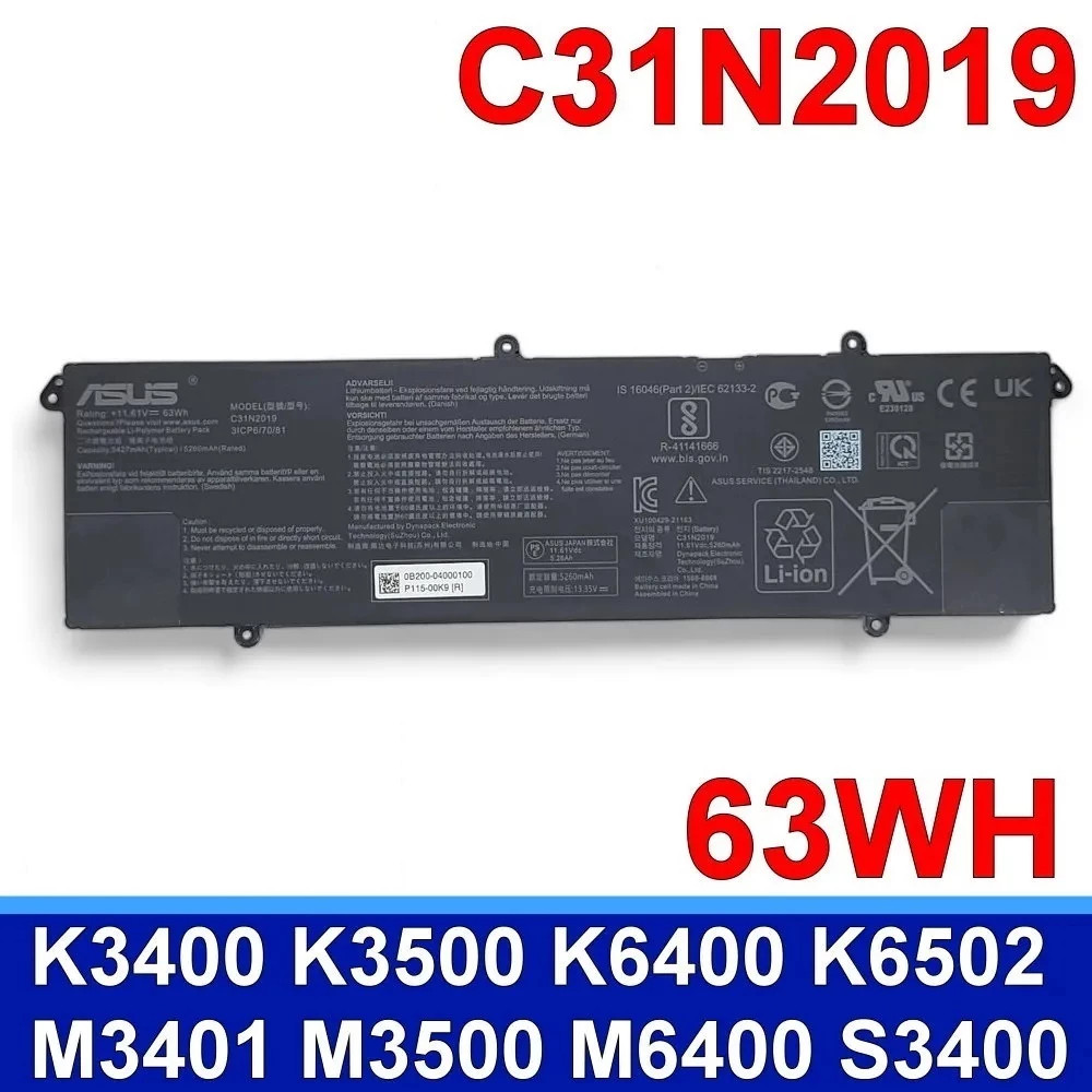 Pin ASUS VivoBook Pro 14 OLED M3500QC M7400QC M3401Q M3500QC C31N2019