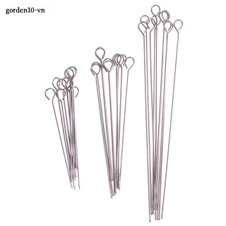 Bộ 10 cây xiên thịt nướng tròn bằng inox chuyên dùng