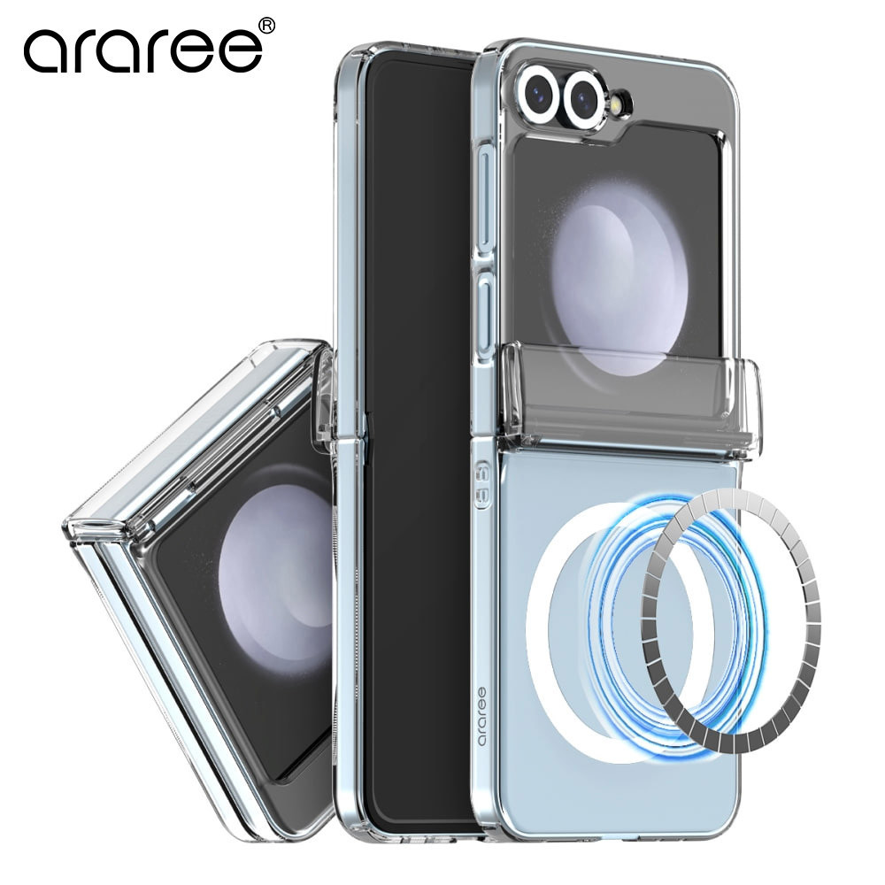 Araree Z FLIP6 FLIP 6 NUKIN 360 M Hinge Protection Transparent Case Galaxy