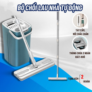  Cây Lau Nhà Tự Vắt Thông Minh Bộ Lau Nhà 360 Độ Tặng 2 Bông Lau Cao Cấp Tiện Lợi 