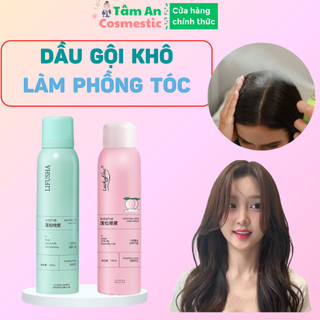 Dầu gội khô luckyfine dầu gội khô mini 150ml tiện dụng, chai xịt tóc batiste