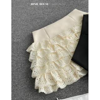 Chân váy ren lỗ tầng 7128.