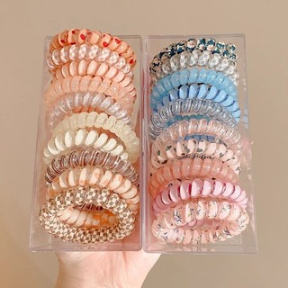  Bộ 5 Dây Điện Thoại Mùa Hè Dây Buộc Tóc Cho Nữ Dây Tóc Cao Cấp Thời Trang Hàn Quốc Dây Cao Su Co Giãn 