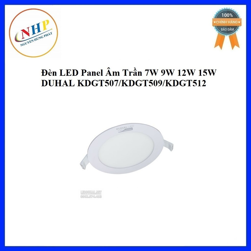 Đèn Led Panel Âm Trần 7W 9W 12W 15W Duhal KDGT507/KDGT509/KDGT512/KDGT515