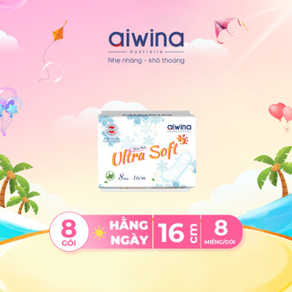 Băng vệ sinh Aiwina siêu mềm hằng ngày 16cm gói 8 miếng