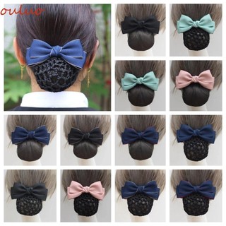 Ouluo Nơ Lò Xo Kẹp, Ruy Băng Phong Cách Hàn Quốc Bun Snood, Mũ Thời Trang Kẹp Tóc Barrette Tóc Lưới Bao Bồi Bàn