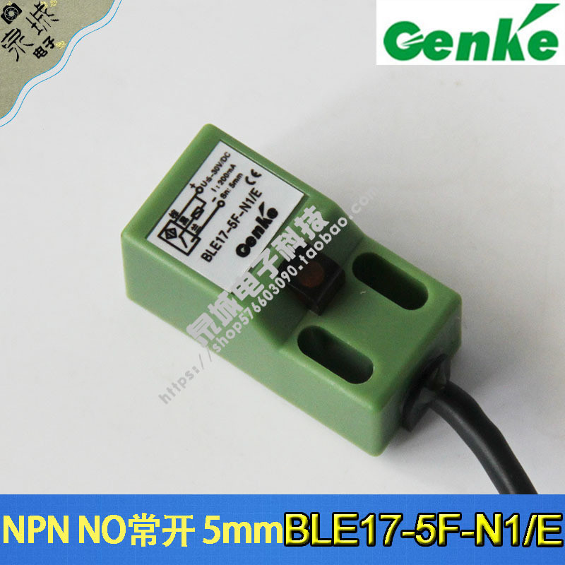 Công tắc tiệm cận NPN ba dây thường mở 5-30VDC / 24VDC Khoảng cách 5mm BLE17-5F-N1 / E genke