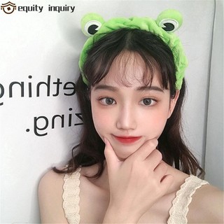 Equity INQUIRY Headband Sáng tạo dành cho nữ Ếch dễ thương co giãn vành rộng