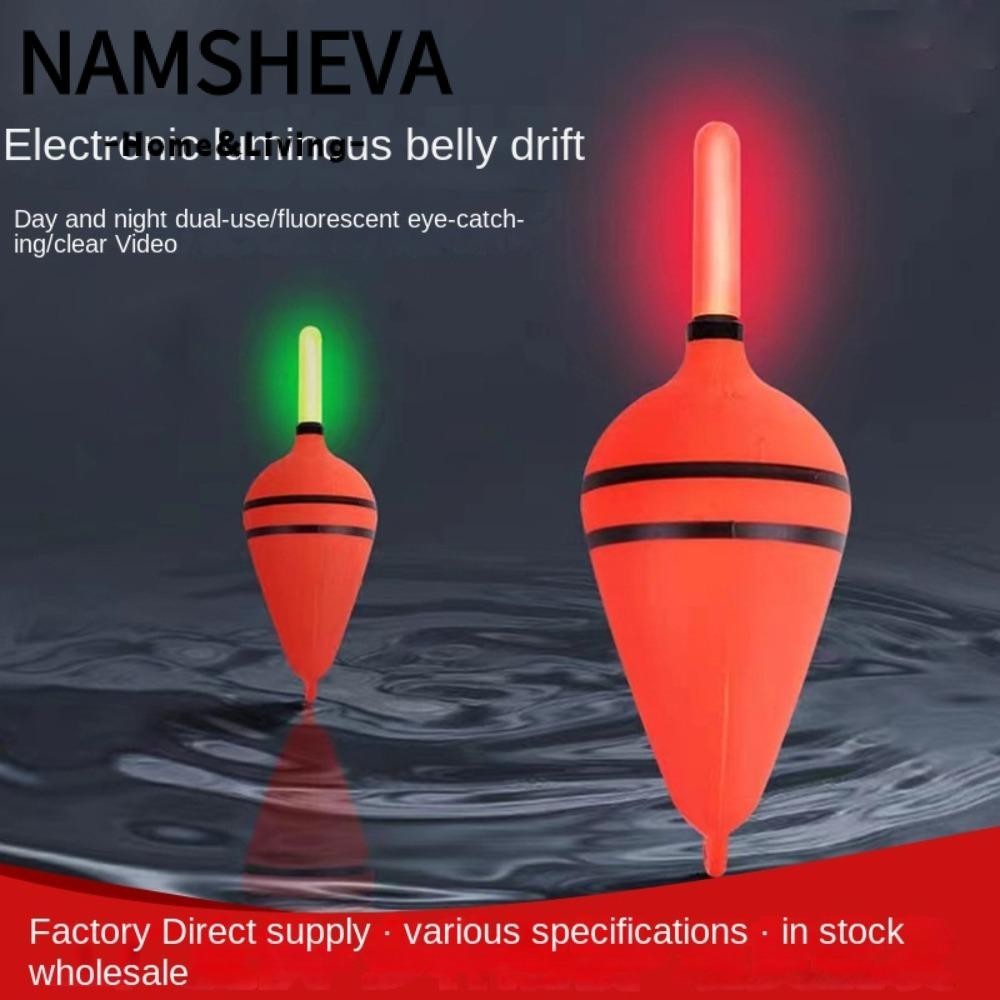 NAMSHEVA / 2 Chiếc Nhựa Câu Cá, Câu Cá Ban Đêm Gậy Dạ Quang Phao, Câu Cá Đá Đúc Dài 30g-100g Câu Cá 