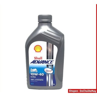 Nhớt cao cấp Shell Advance Ultra 10W40 tổng hợp 100% hàng Châu Âu Italia . DoChoiXeMay